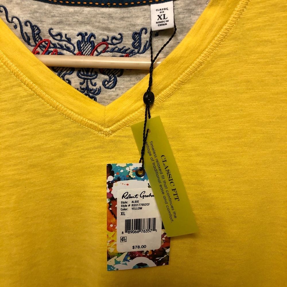 Robert graham traveler tee yellow